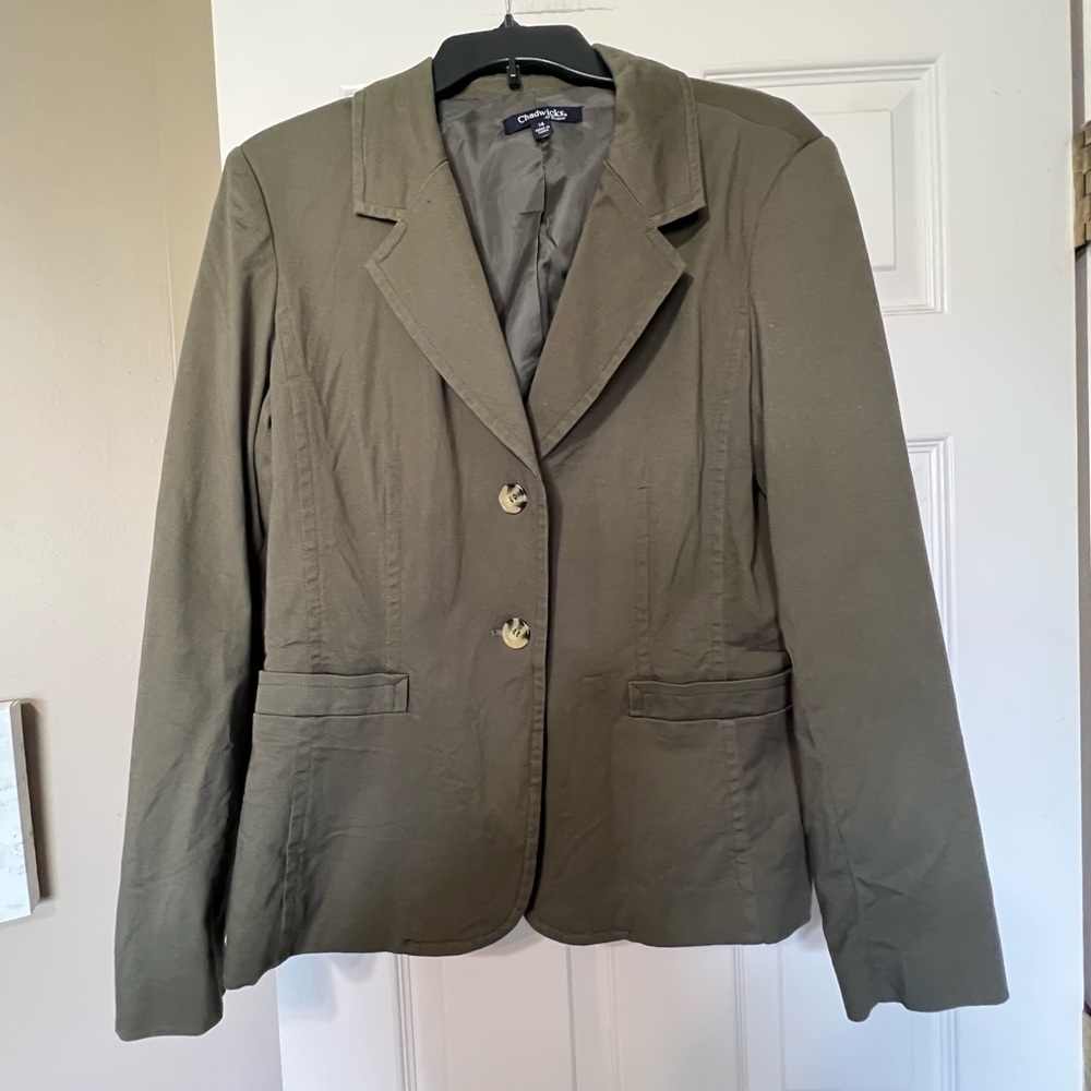 Chadwicks Olive Green Blazer